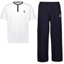 OSDM Mens Real Madrid White Dreams Pijama Set T-Shirt & Fleece Pants Navy^ T-Shirts|Nightwear