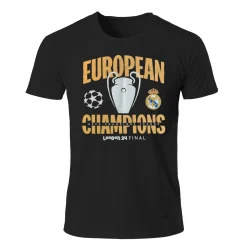 The Great Branding Company Mens UCL Champions 15 T-Shirt Black^ T-Shirts