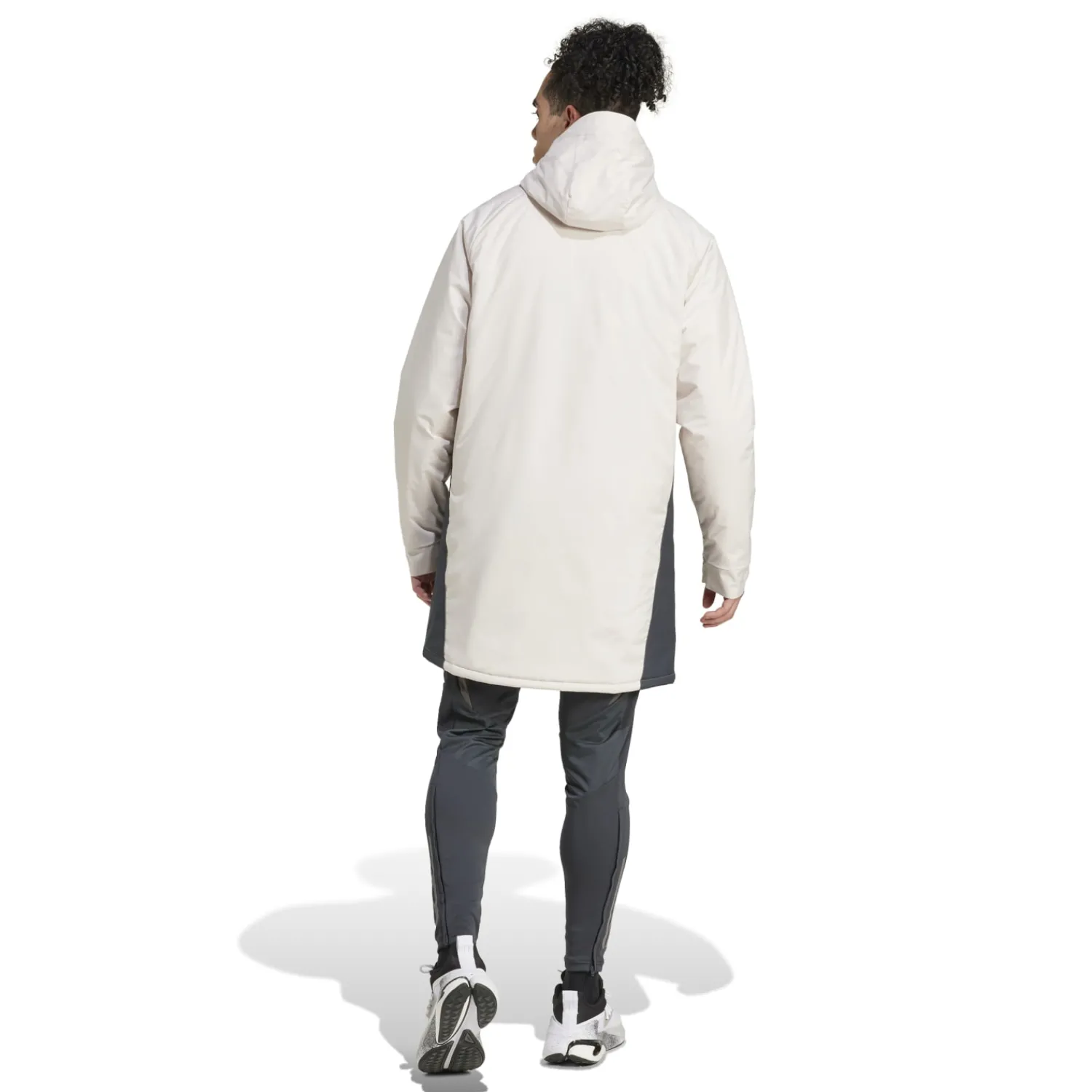 Adidas España, S.A.U Mens UCL Training Parka 24/25 Beige^ Jackets