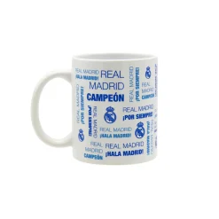 JLK Merchandising, S.L. 300ml Ceramic Text Mug White/Blue Real Madrid^ Glassware & Cups