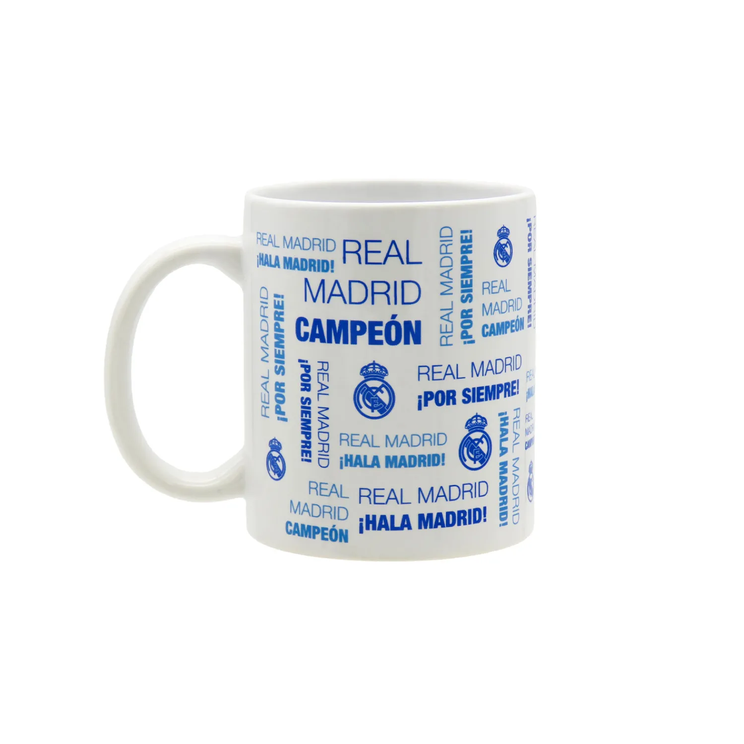 JLK Merchandising, S.L. 300ml Ceramic Text Mug White/Blue Real Madrid^ Glassware & Cups