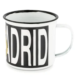 JLK Merchandising, S.L. 350ml Crest Metalic Mug White Real Madrid^ Glassware & Cups