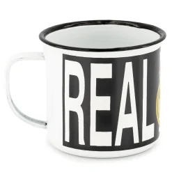JLK Merchandising, S.L. 350ml Crest Metalic Mug White Real Madrid^ Glassware & Cups