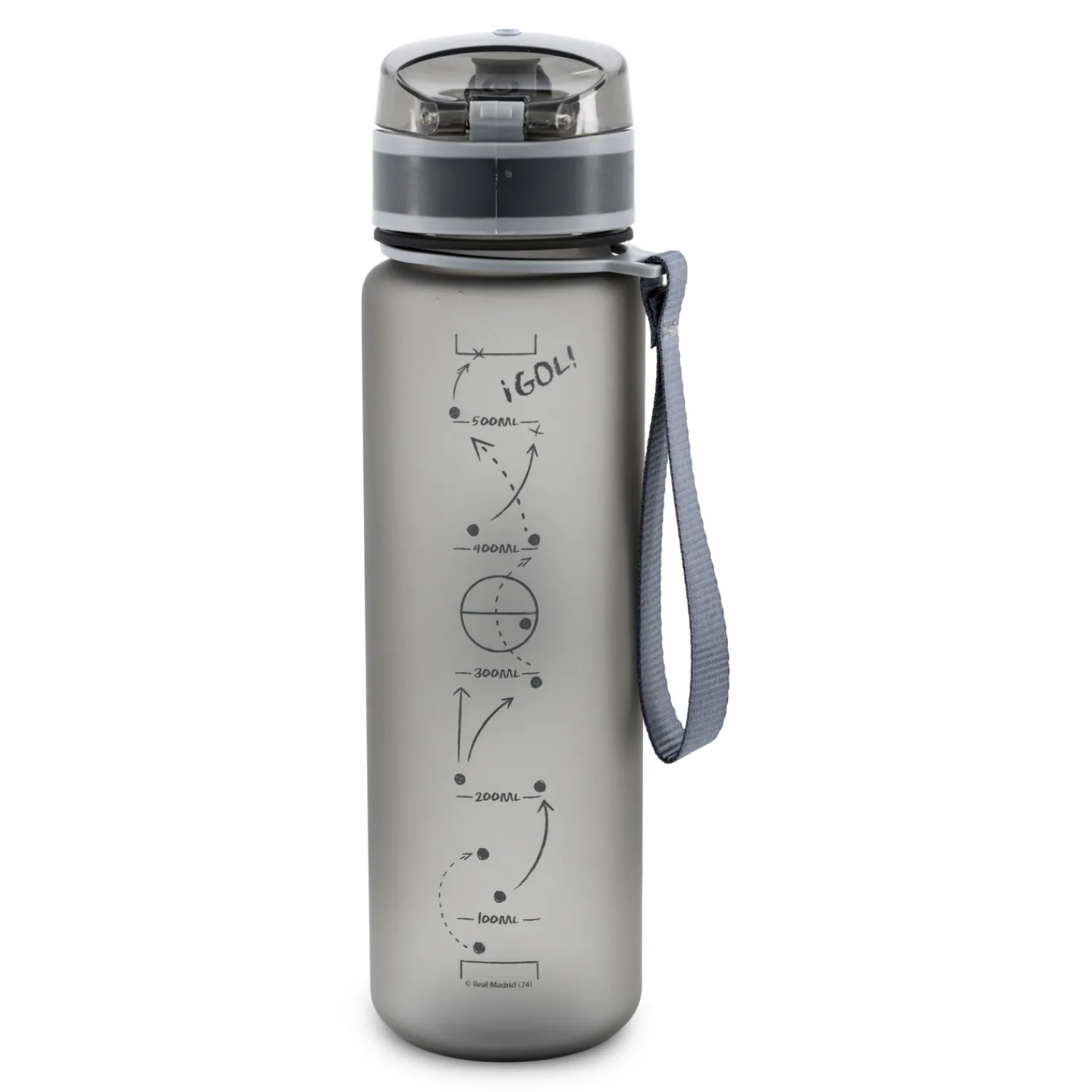 JLK Merchandising, S.L. 650ml Sports Bottle Grey Real Madrid^ Glassware & Cups