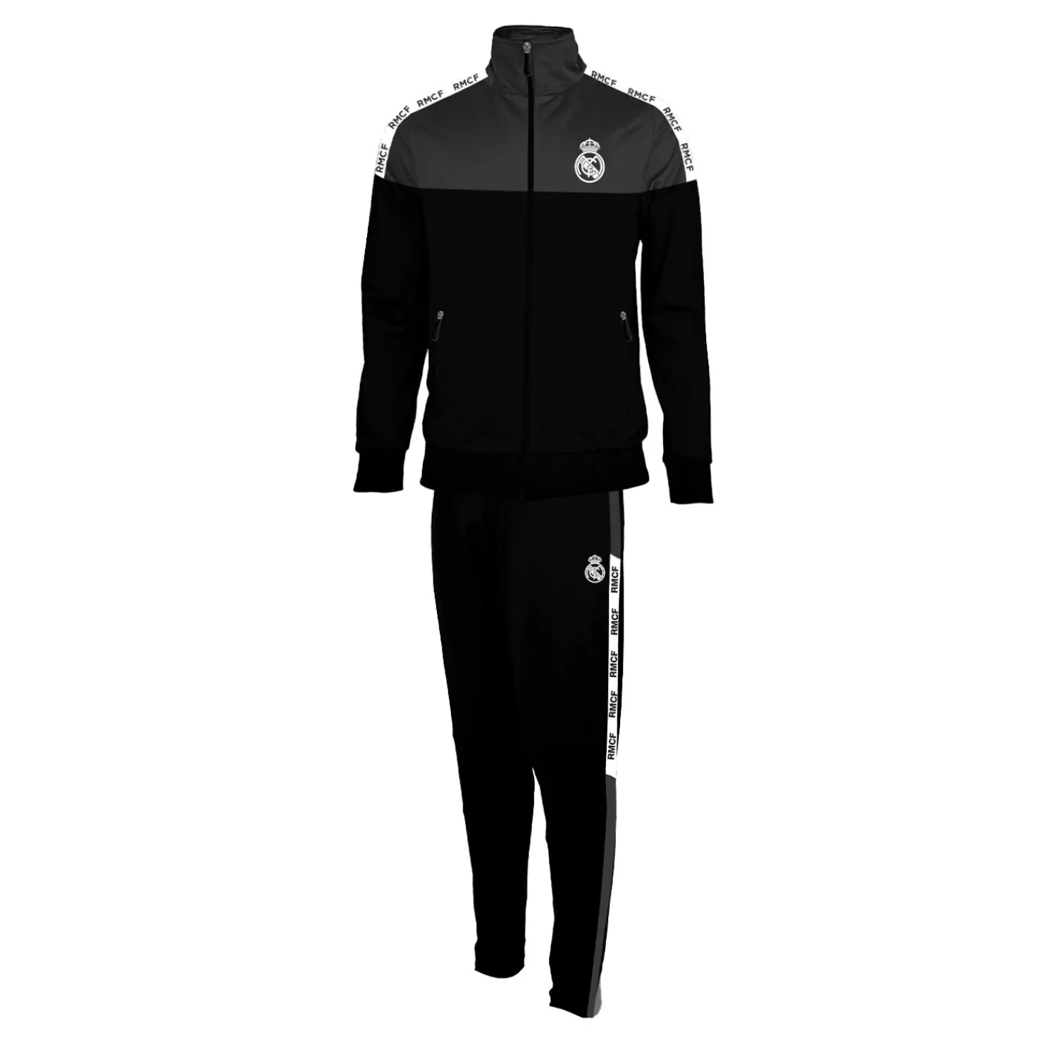 Project Rogers & JLK, S.L. Real Madrid Youth Tracksuit Black/Grey/White^ Tracksuits|Tracksuits