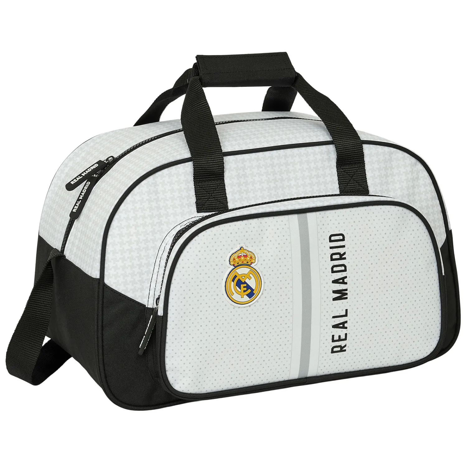 SAFTA S.A. Rounded Sport Bag White/Black Real Madrid^ Bags & Luggage|Back To School
