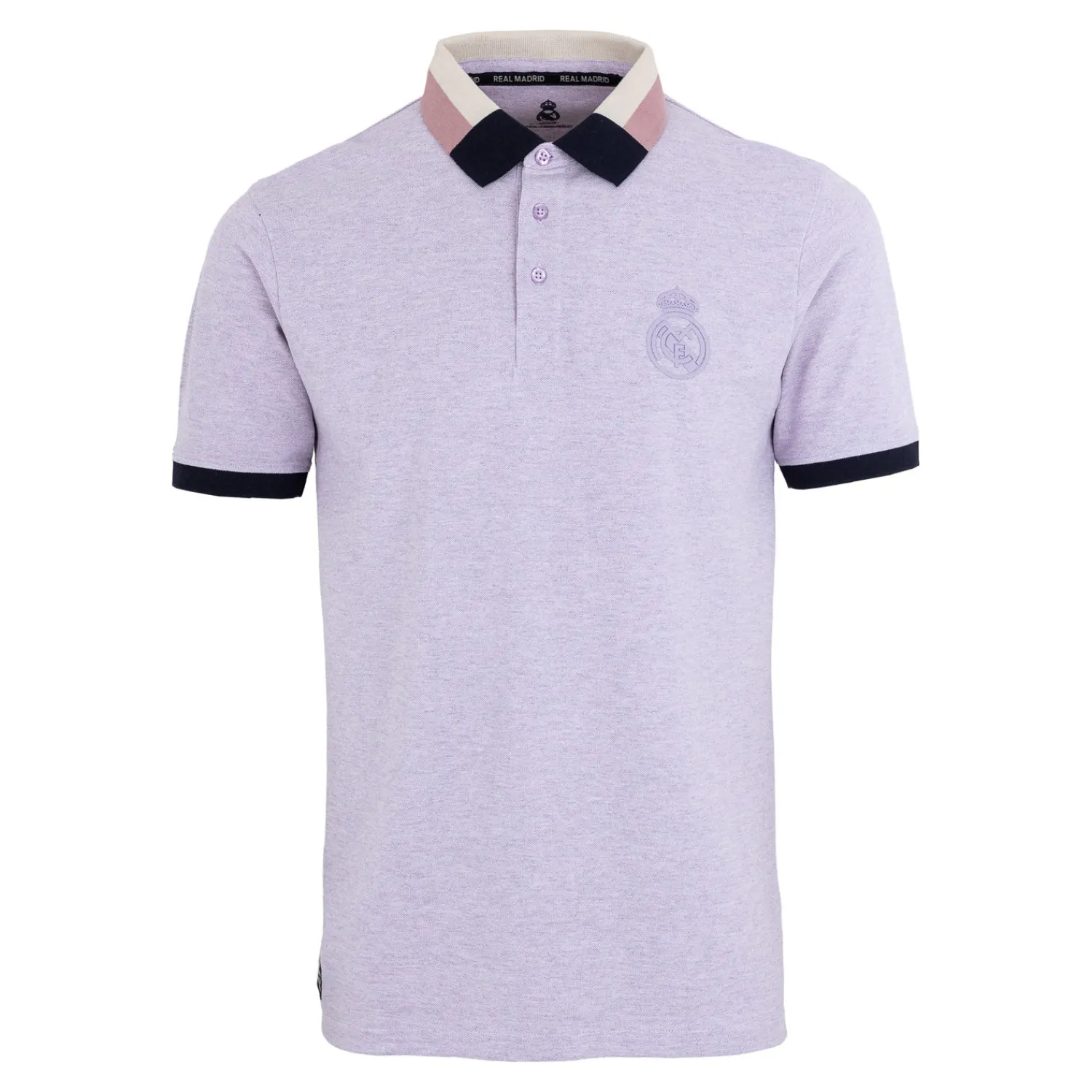 Foundry Sakura Mens Block Tipped Collar Polo Purple^ Polos