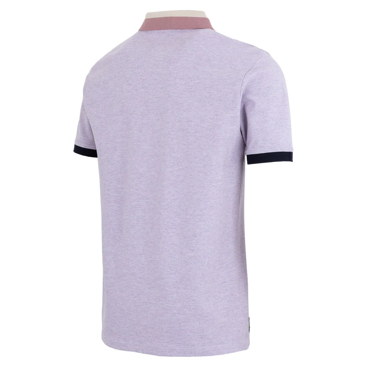 Foundry Sakura Mens Block Tipped Collar Polo Purple^ Polos