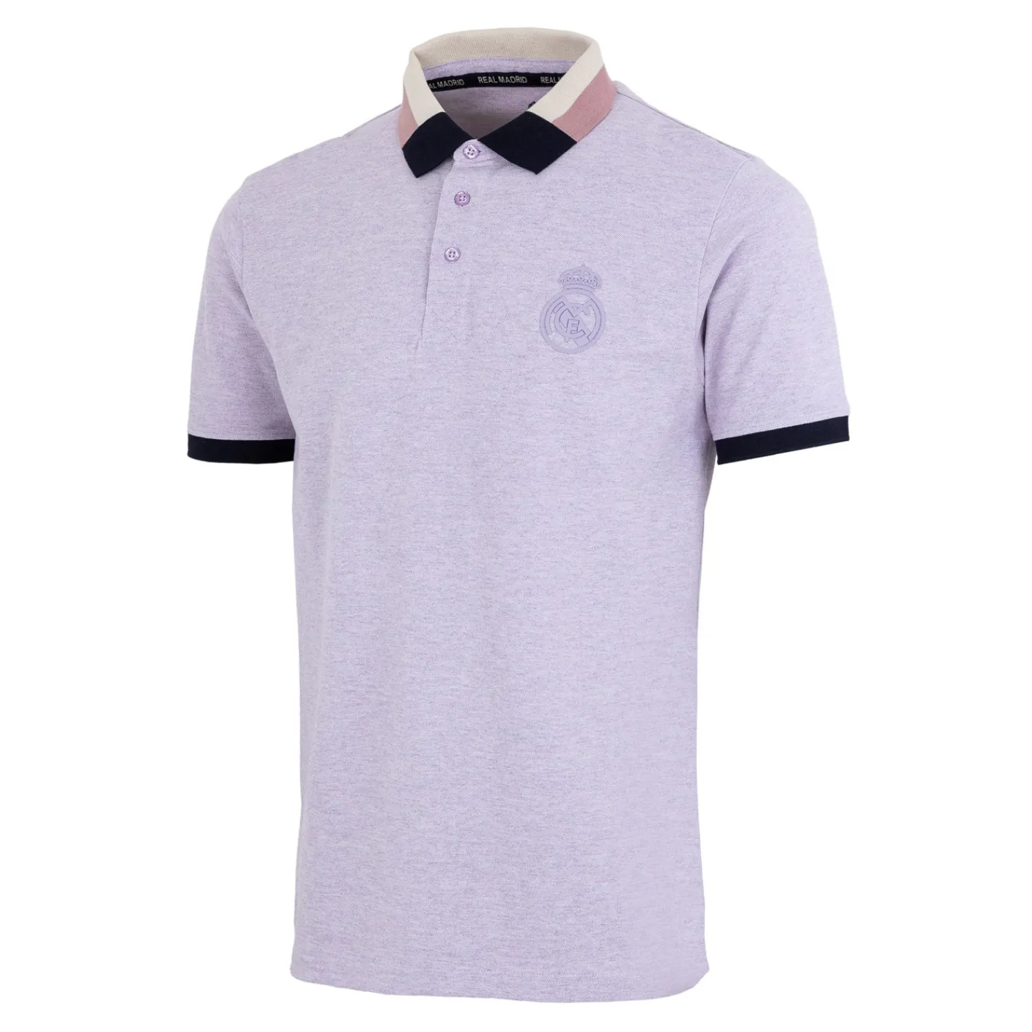Foundry Sakura Mens Block Tipped Collar Polo Purple^ Polos
