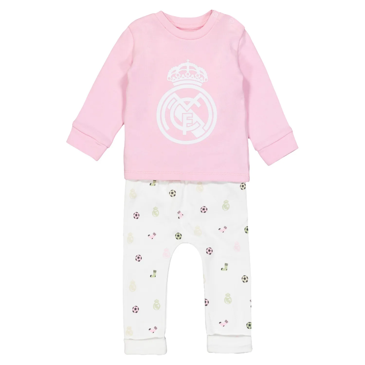 OSDM Set Pant & T-Shirt Baby Pink/White Real Madrid^ Baby Clothing