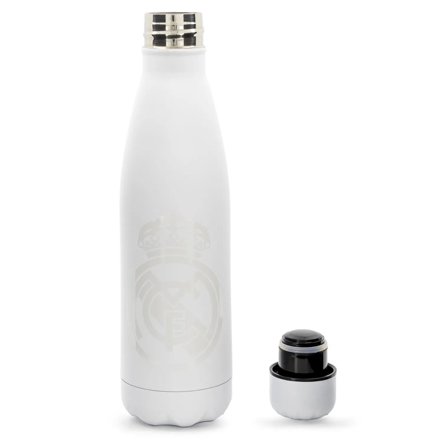 CyP Brands Evolution S.L. Steel 500ml Rubberized Bottle White Real Madrid^ Glassware & Cups
