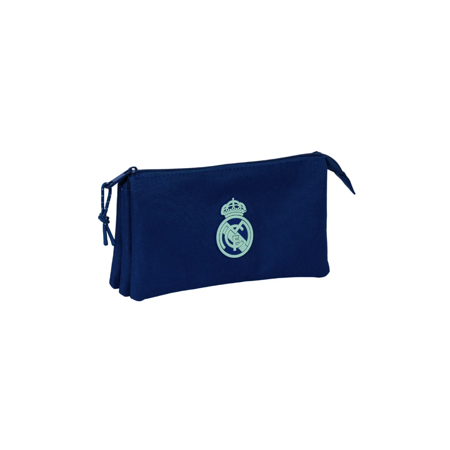 SAFTA S.A. Triple Pencil Case Blue/Green Real Madrid^ Back To School|Stationery