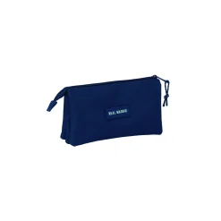 SAFTA S.A. Triple Pencil Case Blue/Green Real Madrid^ Back To School|Stationery