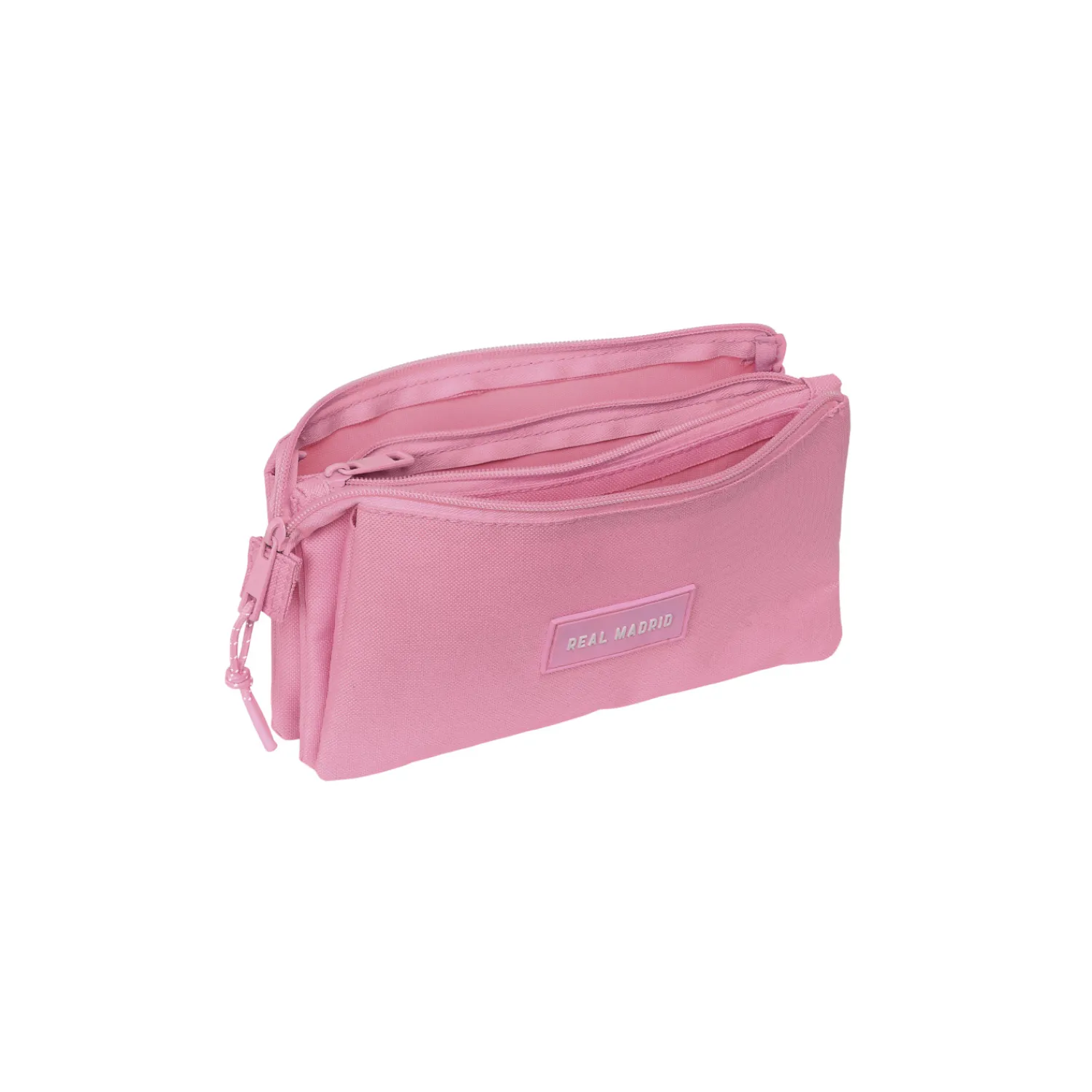 SAFTA S.A. Triple Pencil Case Pink/White Real Madrid^ Back To School|Stationery