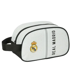 SAFTA S.A. Wash Bag White/Black Real Madrid^ Bags & Luggage|Back To School