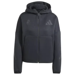 Adidas España, S.A.U Womens adidas Real Urban Full Zip Hoodie Black^Women Tracksuits|Jackets