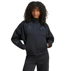 Adidas España, S.A.U Womens adidas Real Urban Full Zip Hoodie Black^Women Tracksuits|Jackets