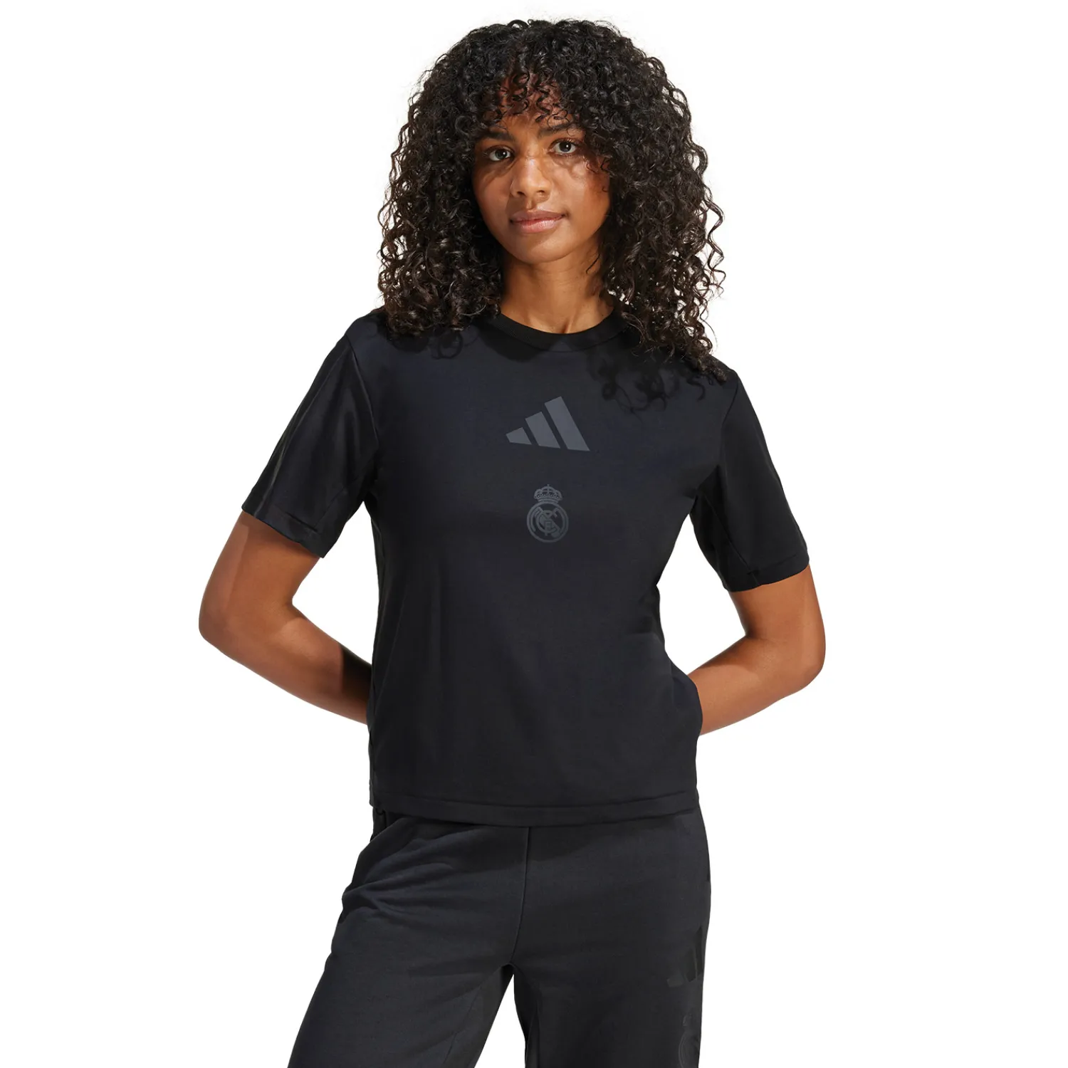 Adidas España, S.A.U Womens adidas Real Urban T-Shirt Black^Women T-Shirts|Tracksuits