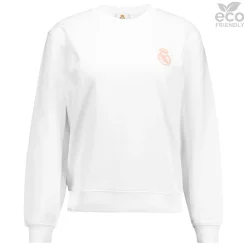 OSDM Womens ECO Essentials Real Madrid White Crew Cropped Sweatshirt^Women Sweatshirts