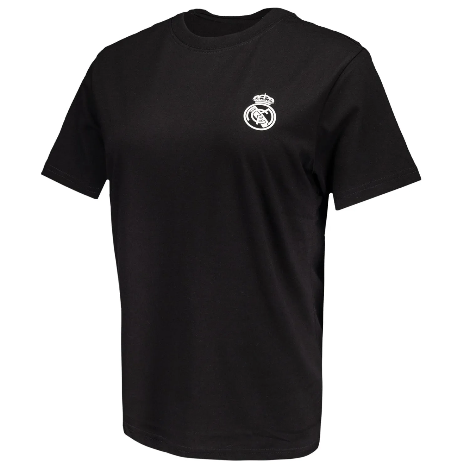 OSDM Womens ECO Essentials Real Madrid Monocolor Crest T-Shirt Black^Women T-Shirts