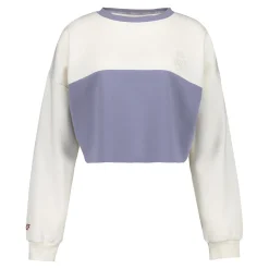 Foundry Womens Real Madrid Ladies Vintage Bone Cropped Panel Sweatshirt^Women Sweatshirts