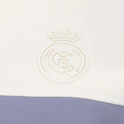 Foundry Womens Real Madrid Ladies Vintage Bone Cropped Panel Sweatshirt^Women Sweatshirts