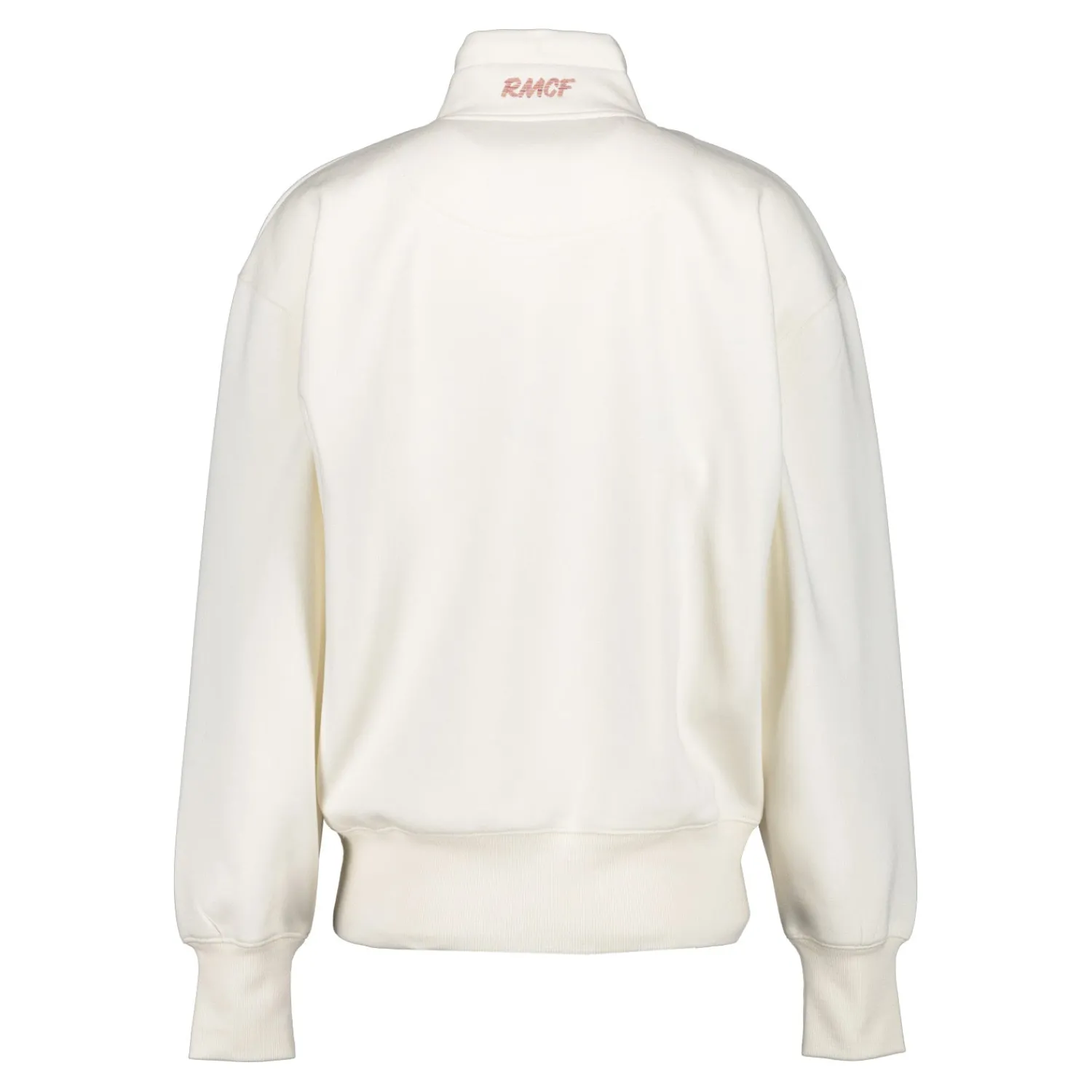 Foundry Womens Real Madrid Ladies Vintage Bone Zip Collar Sweatshirt^Women Sweatshirts