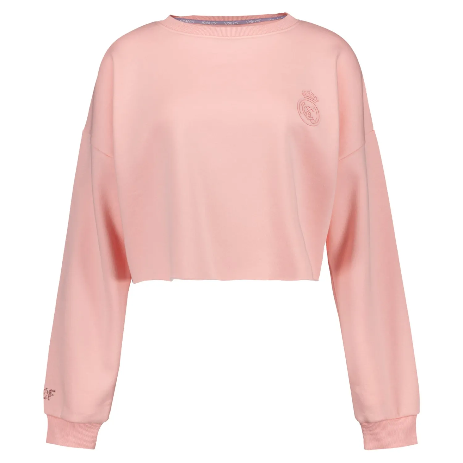 Foundry Womens Real Madrid Ladies Vintage Pink Cropped Sweatshirt^Women Sweatshirts
