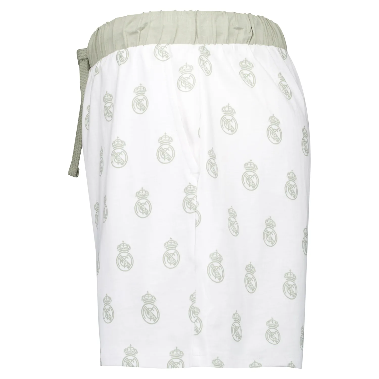 OSDM Womens Real Madrid White Dreams Pijama Set Printed Crest T-Shirt & Shorts Green^Women T-Shirts|Nightwear