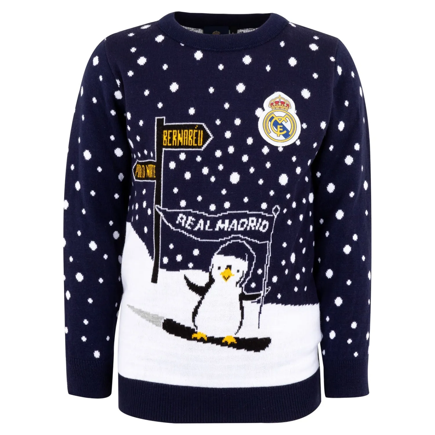 Foundry Youth Christmas Sweater Ski Penguin^ Sweatshirts