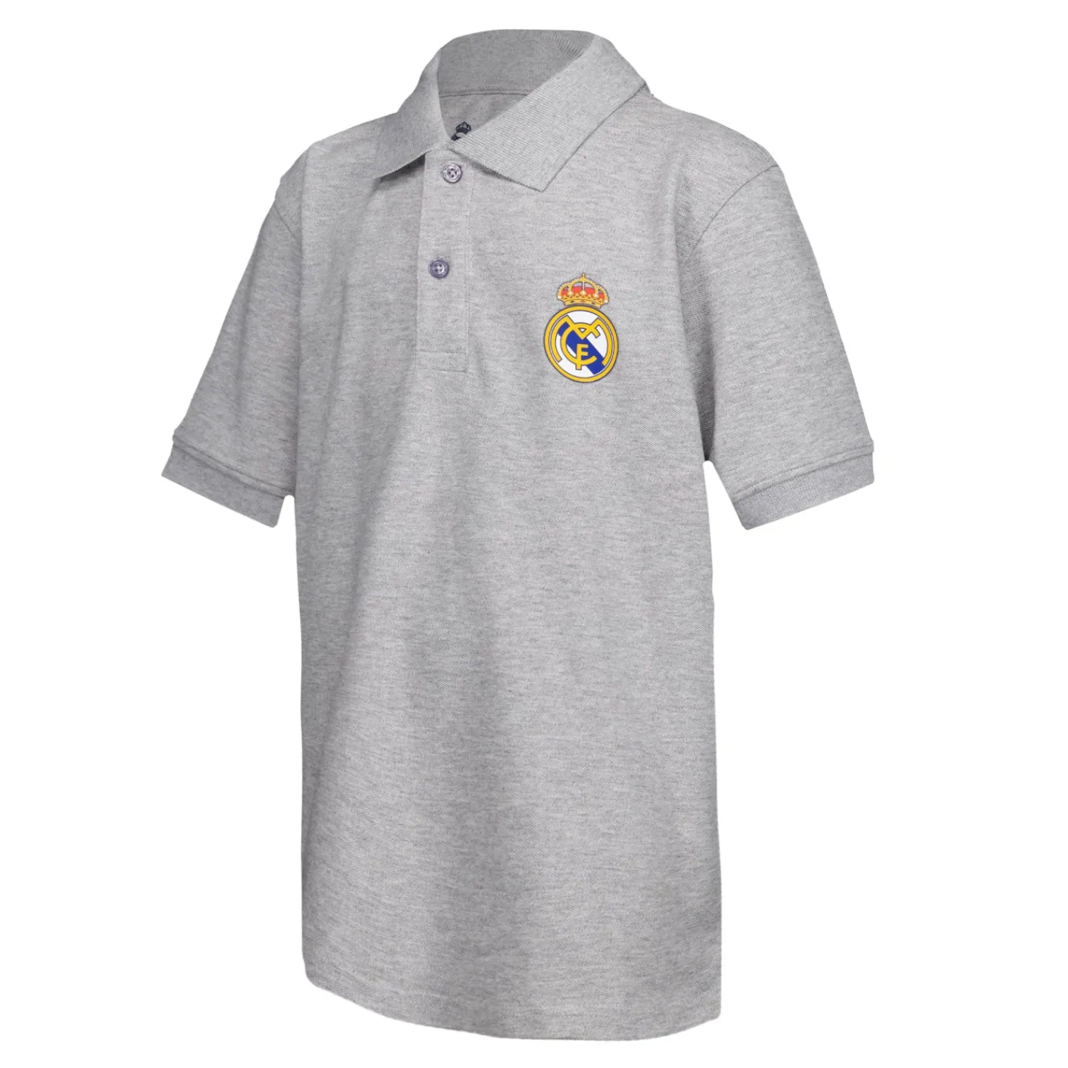 OSDM Youth ECO Essentials Real Madrid Color Crest Polo Light grey^ Polos|Back To School