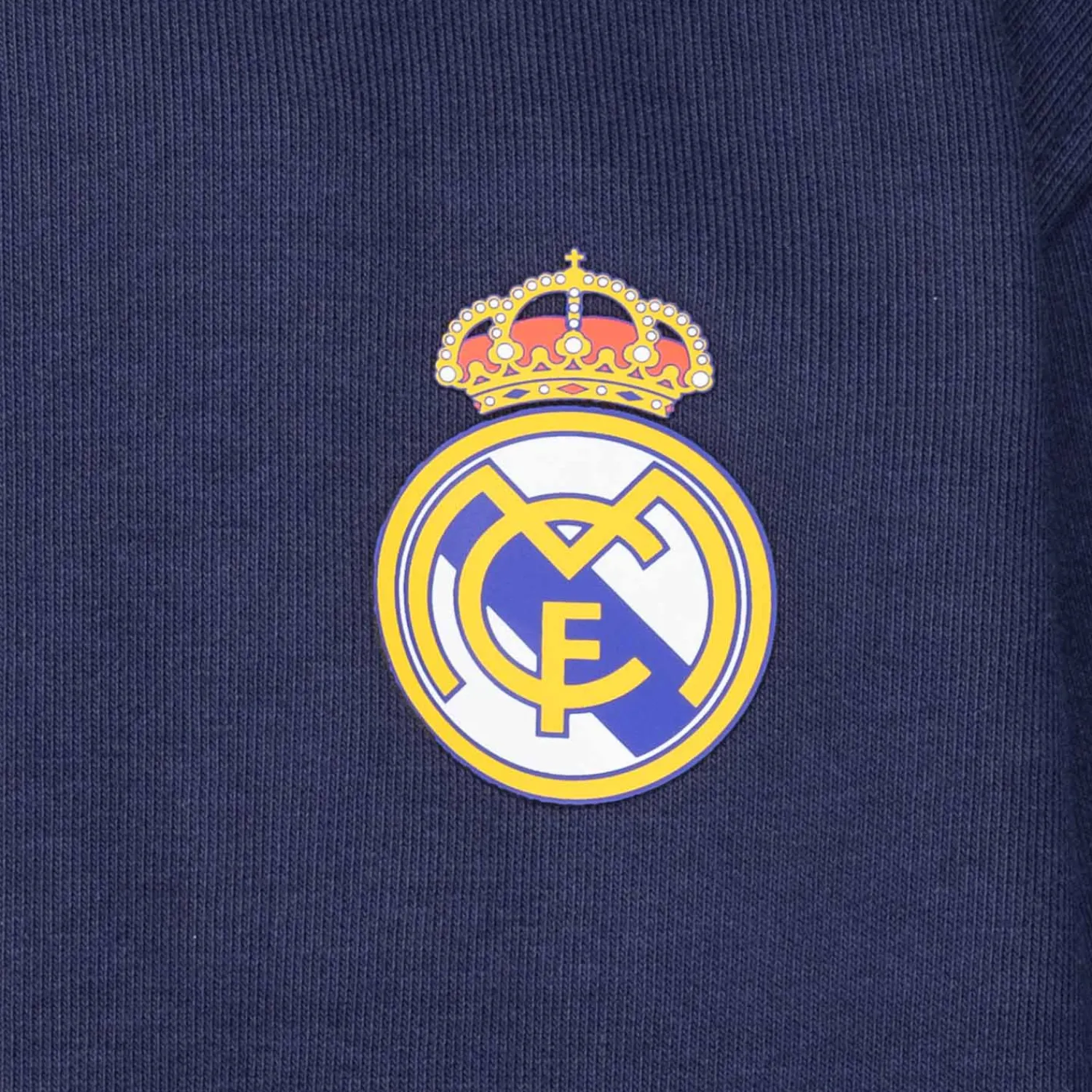 OSDM Youth ECO Essentials Real Madrid Color Crest Zip Hoodie Navy^ Sweatshirts