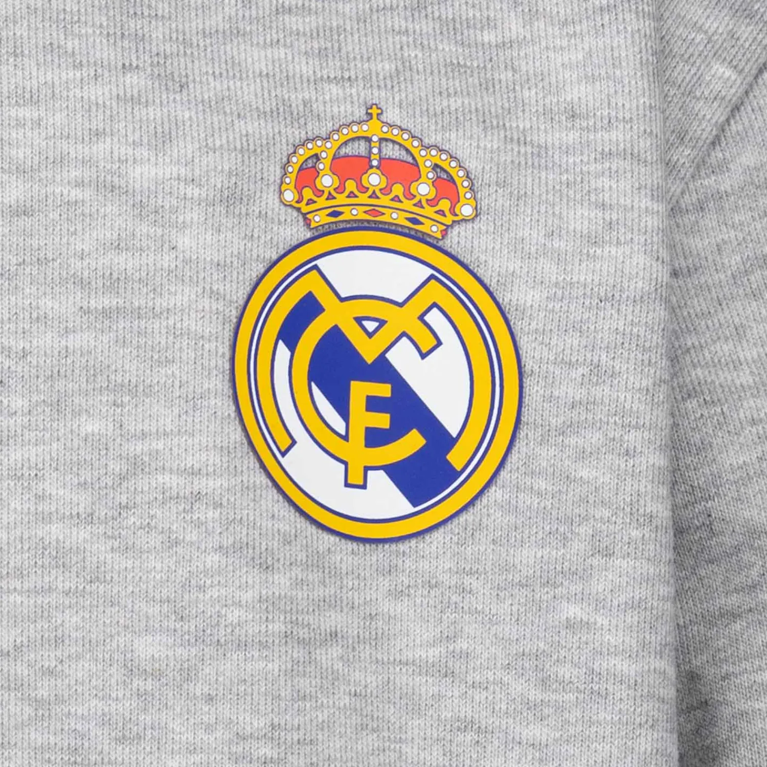 OSDM Youth ECO Essentials Real Madrid Color Crest Zip Hoodie Light grey^ Sweatshirts