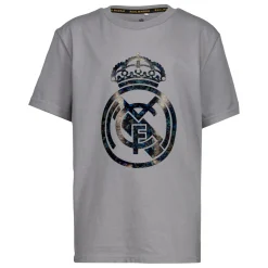 ITEX Youth Kids on Tour Real Madrid Black Out Geo Foil Crest T Shirt^ T-Shirts