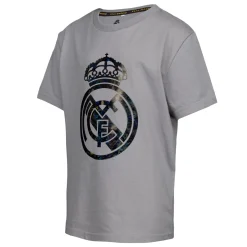 ITEX Youth Kids on Tour Real Madrid Black Out Geo Foil Crest T Shirt^ T-Shirts