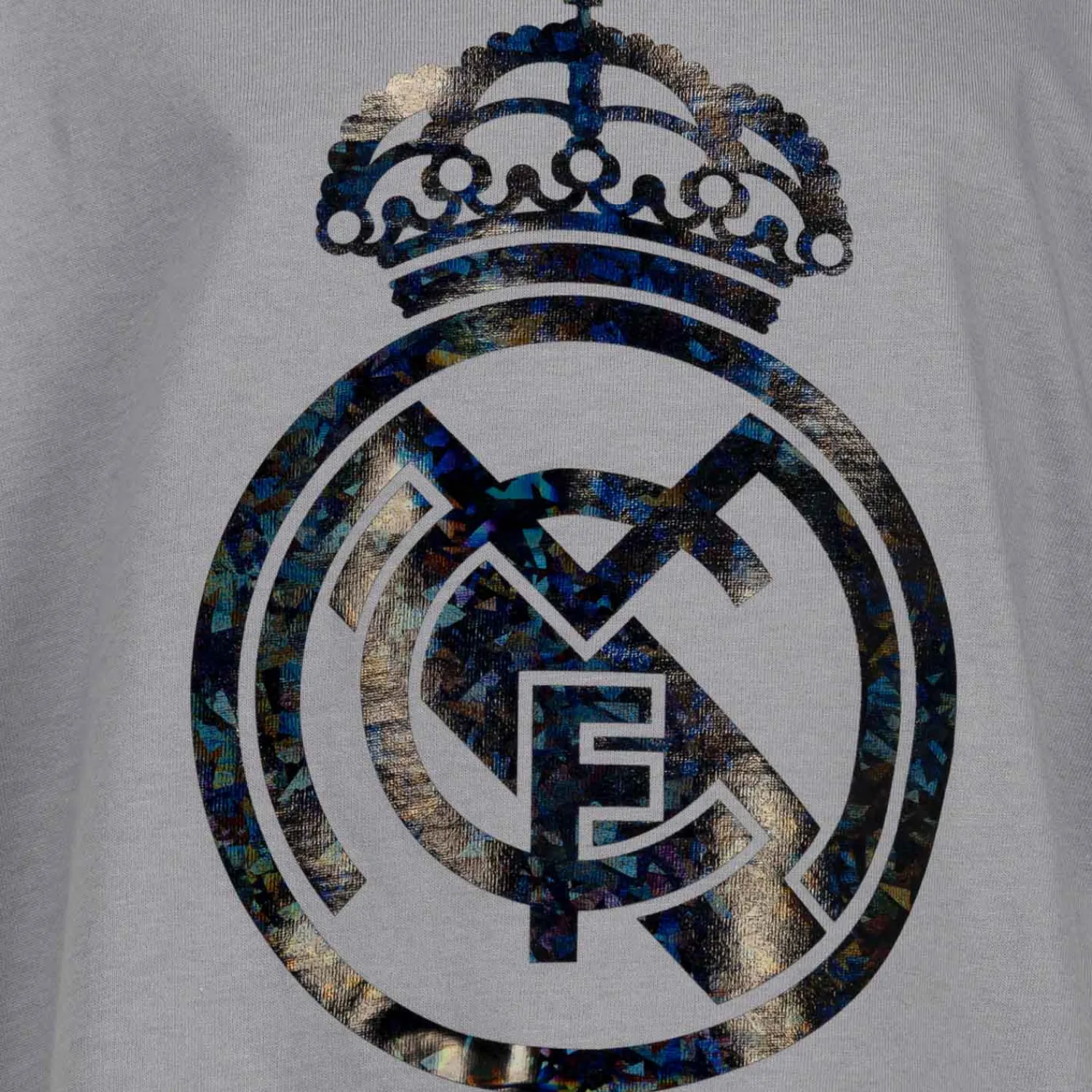 ITEX Youth Kids on Tour Real Madrid Black Out Geo Foil Crest T Shirt^ T-Shirts