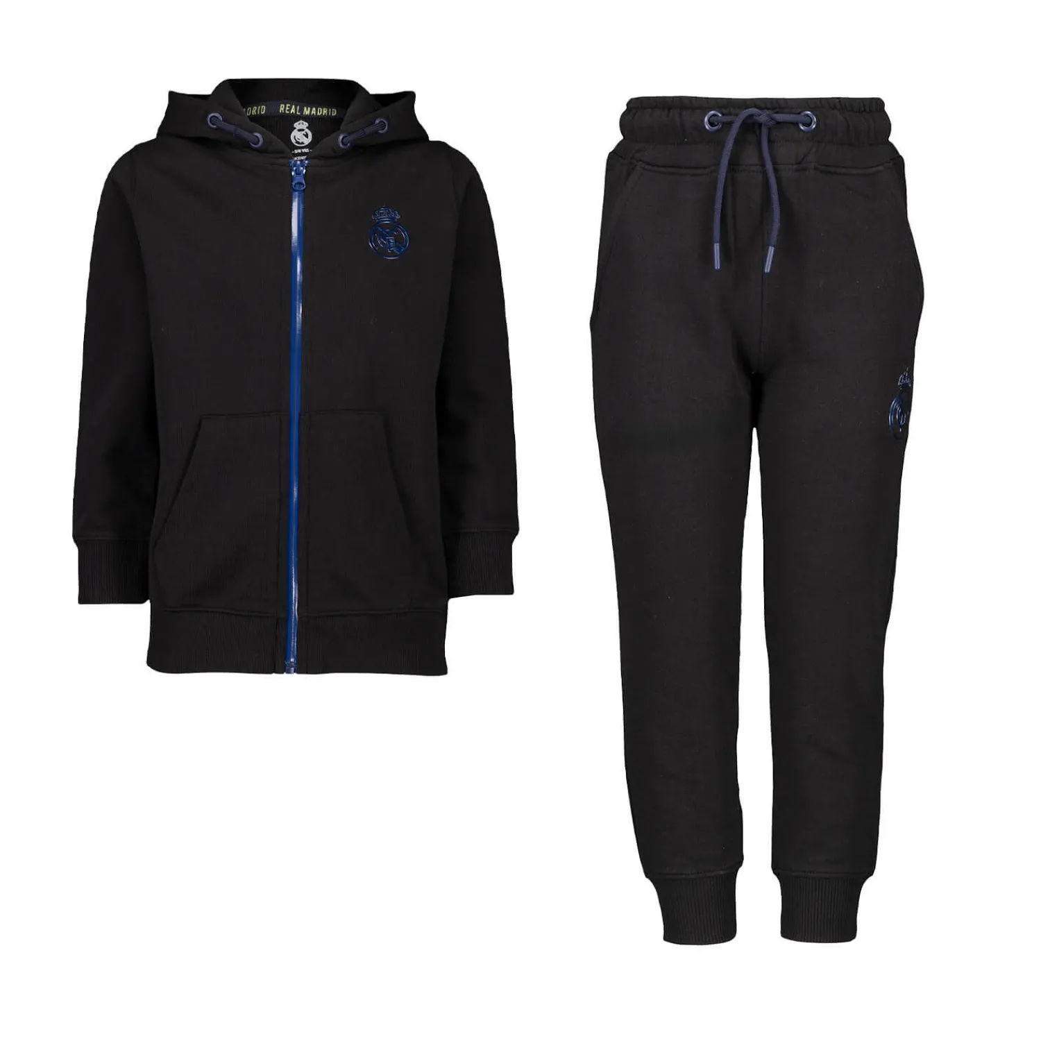 ITEX Youth Tracksuit Fan Kids Ombre Zip Black Real Madrid^ Tracksuits