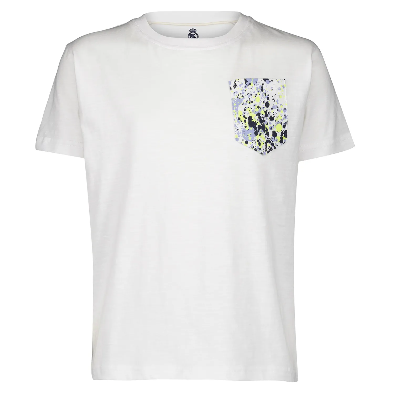ITEX Youth T-Shirt Fan Kids Splatter Pocket White Real Madrid^ T-Shirts