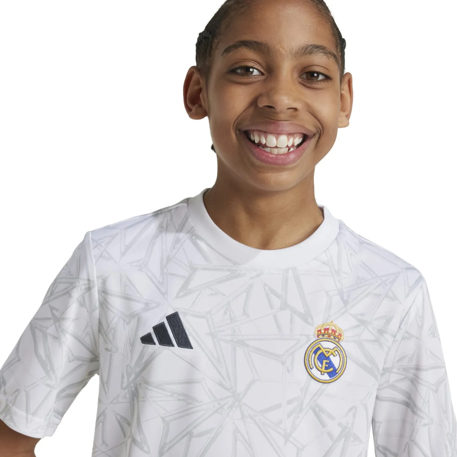 Adidas España, S.A.U Youth Warm Up Shirt 24/25 White^ T-Shirts